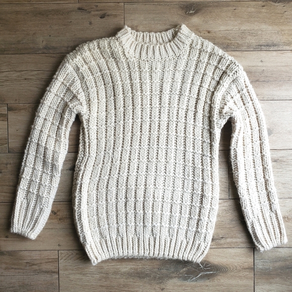 Anthropologie Moon River Cream Sweater Size Small - Picture 2 of 5